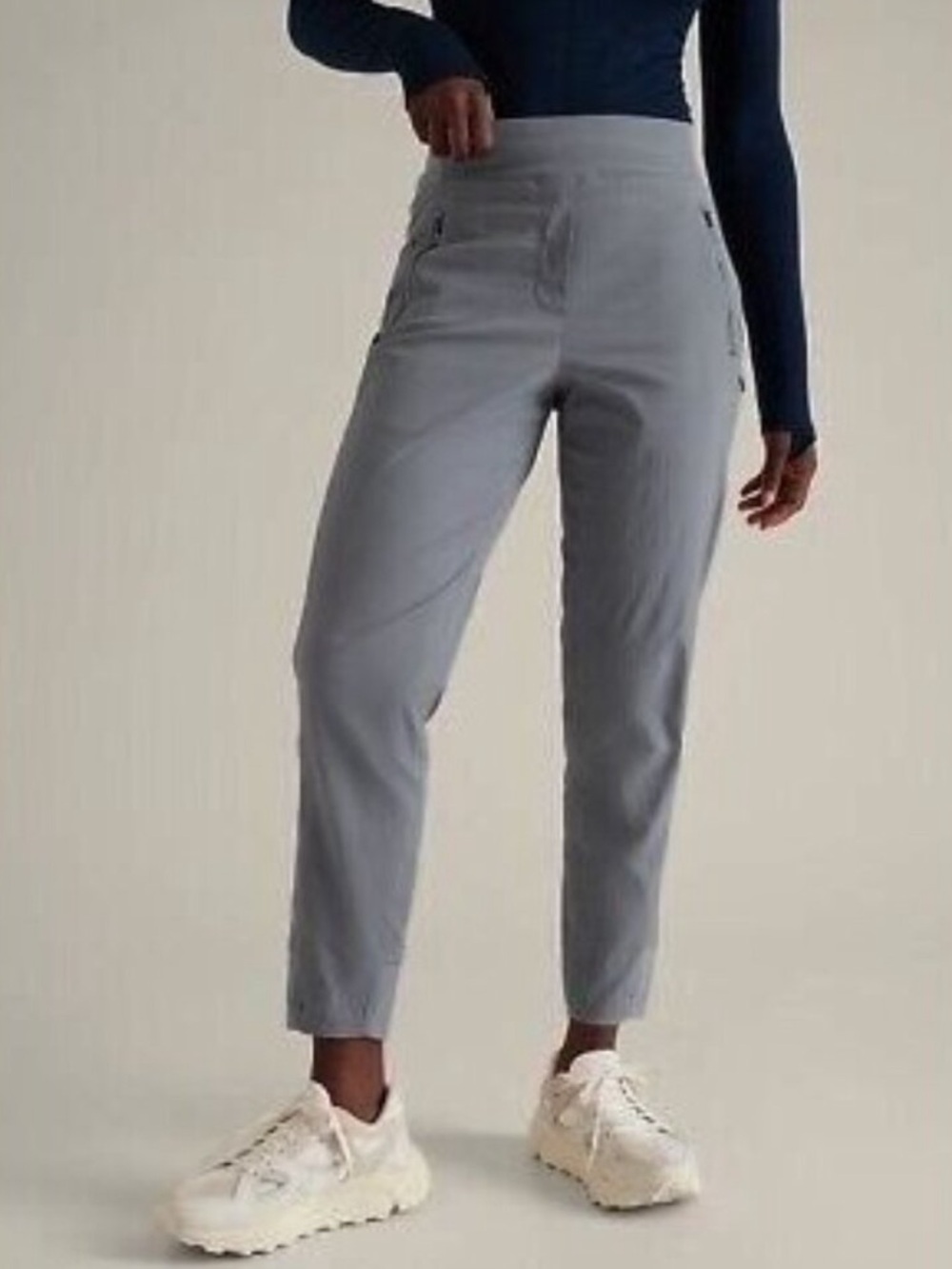 ATHLETA Size 20 Trekkie North
High-Rise Jogger Pants Gray/blu
Women's Plus Nylon
